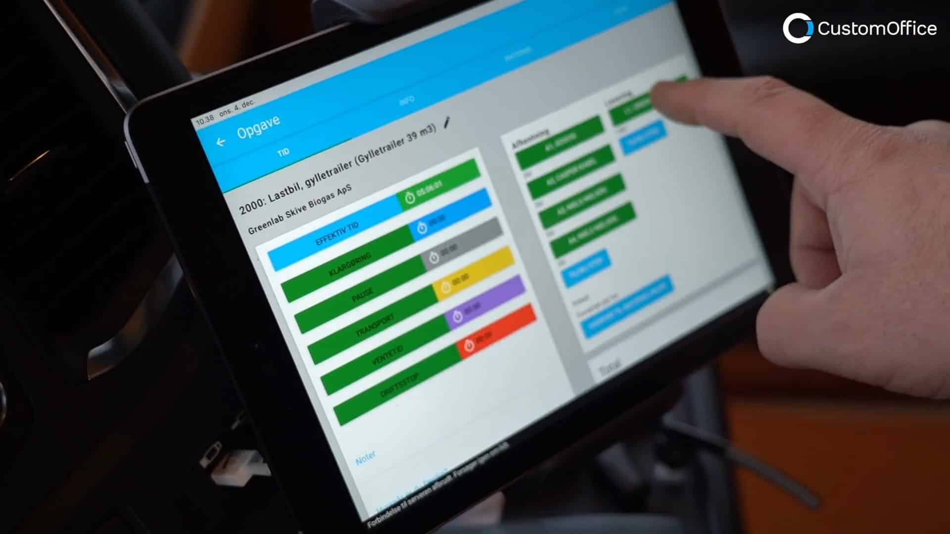 customoffice på ipad
