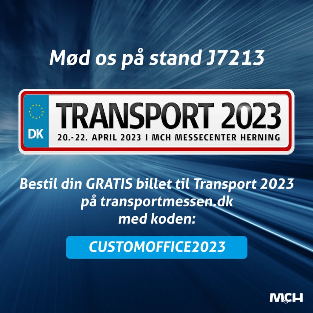 Transportmesse 2023 J7213 CustomOffice invitaionskode