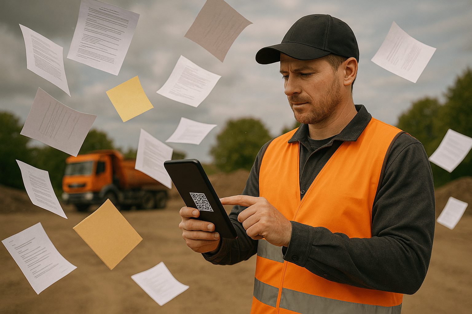 Digitalisering med CustomOffice – farvel til papirarbejde og rod, goddag til struktur med tablet i hånden