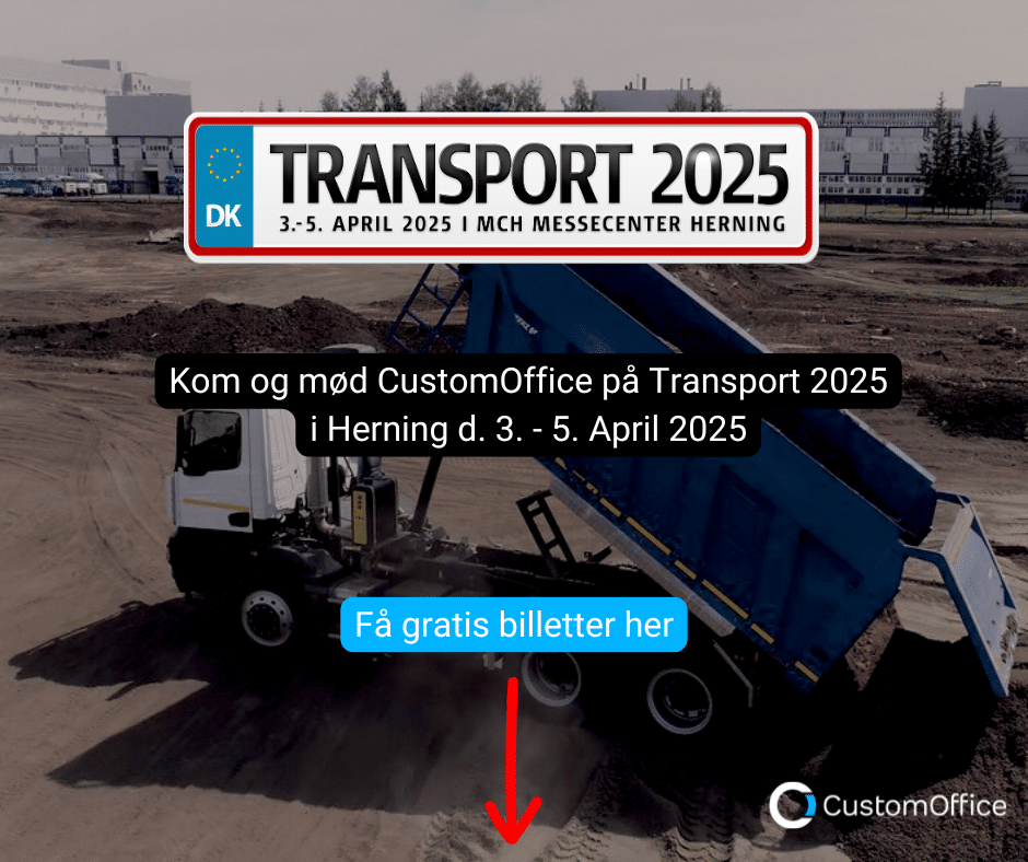 CustomOffice på Transport 2025 i Herning, 3.-5. april. Kom og besøg os på messen.