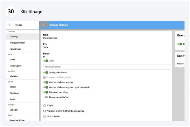 Gå tilbage med pilen