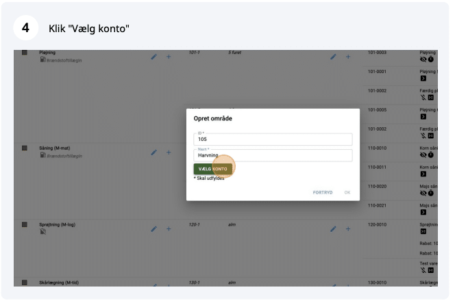 Skærmbillede af CustomOffice arbejdsområde opsætning med fokus på tilføjelse af en variant.