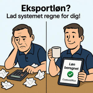 Automatisk beregning af eksportløn til vognmænd