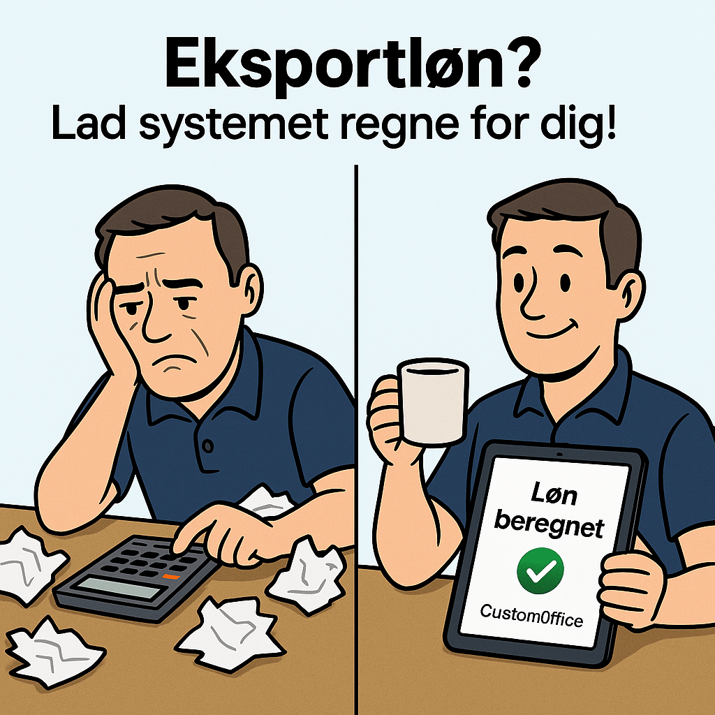 Automatisk beregning af eksportløn til vognmænd