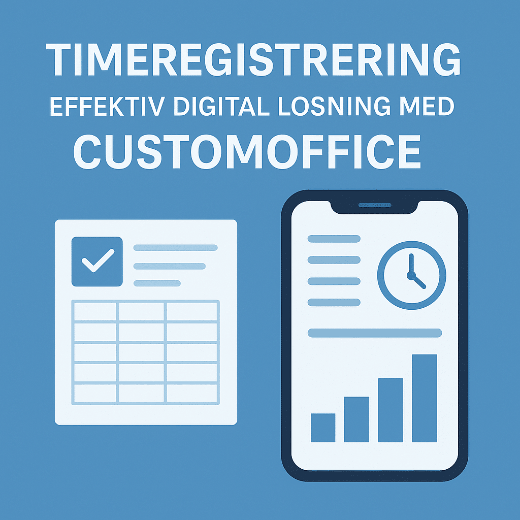 Digital timeregistrering program – effektiv løsning med CustomOffice app og tidsregistrering