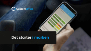 Chauffør registrere tid i marken med CustomOffice